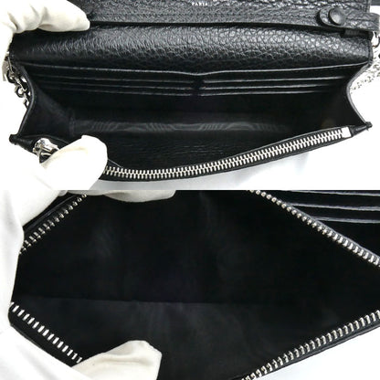 MAISON MARGIELA メゾンマルジェラ 4ステッチ チェーンウォレット ショルダーバッグ ブラック SA3UI0008 P4455 T8013 レディース【中古】【美品】