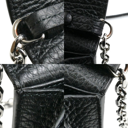 MAISON MARGIELA メゾンマルジェラ 4ステッチ チェーンウォレット ショルダーバッグ ブラック SA3UI0008 P4455 T8013 レディース【中古】【美品】