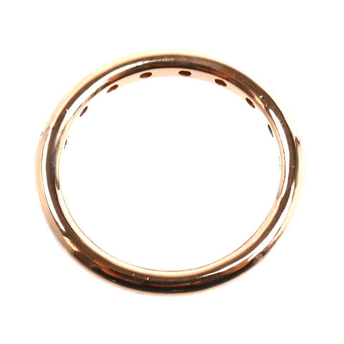 agete アガット K18PG ピンクゴールド リング・指輪 ダイヤモンド0.11ct 9号 2.9g レディース【中古】