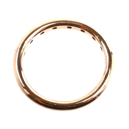 agete アガット K18PG ピンクゴールド リング・指輪 ダイヤモンド0.11ct 9号 2.9g レディース【中古】