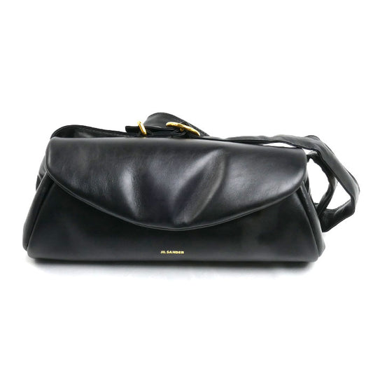 JIL SANDER ジルサンダー カンノーロ ショルダーバッグ ブラック J07WD0076 P6569 レディース【中古】