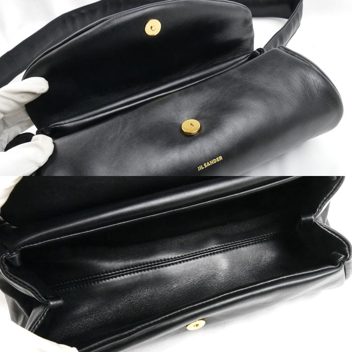 JIL SANDER ジルサンダー カンノーロ ショルダーバッグ ブラック J07WD0076 P6569 レディース【中古】