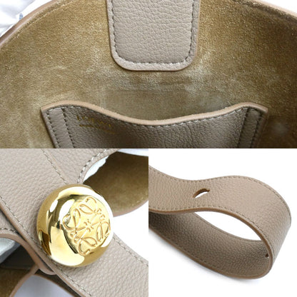 LOEWE ロエベ ペブル バケット ミニ 2Wayショルダーバッグ サンド AANBBBMX02 レディース【中古】【美品】