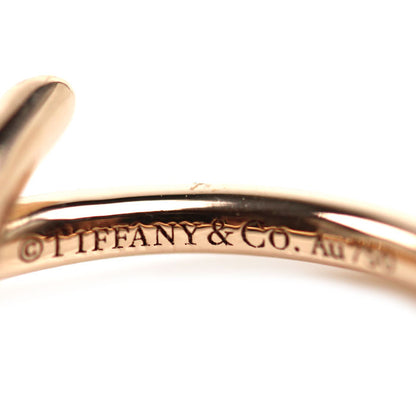 TIFFANY&Co. ティファニー K18PG ピンクゴールド ノット ダイヤ リング・指輪 69526462 ダイヤモンド 8号 3.2g レディース【中古】【美品】