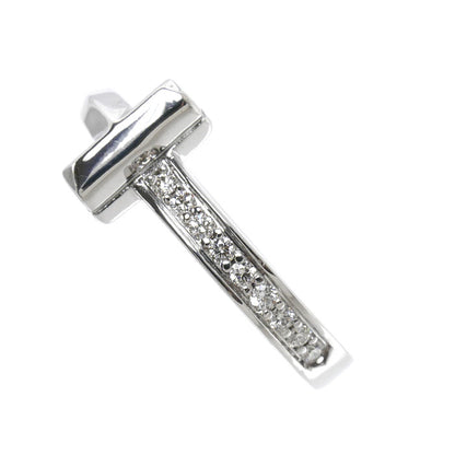 TIFFANY&Co. ティファニー K18WG ホワイトゴールド Tワン ナロー ダイヤ リング・指輪 67795490 ダイヤモンド0.07ct 8号 4.0g レディース【中古】【美品】