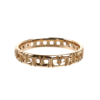 TIFFANY&Co. ティファニー K18PG ピンクゴールド Tトゥルー ナロー リング・指輪 15号 2.9g レディース【中古】【美品】