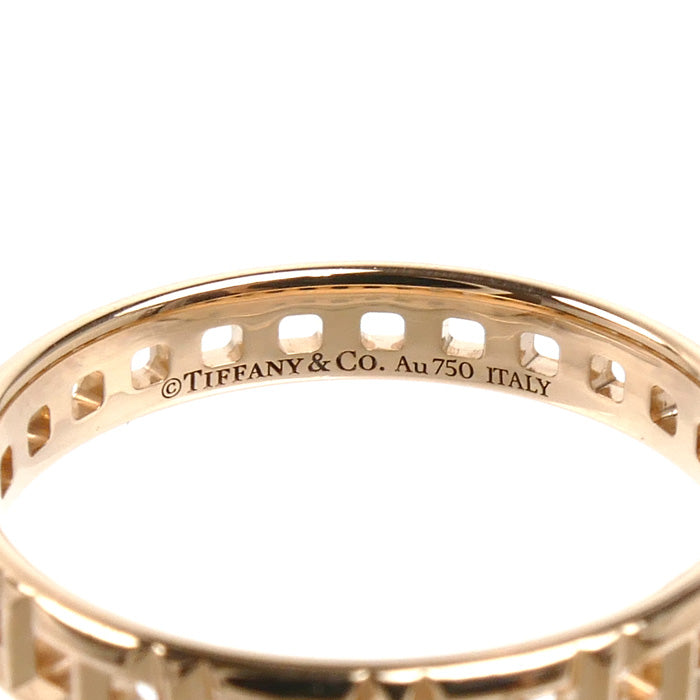 TIFFANY&Co. ティファニー K18PG ピンクゴールド Tトゥルー ナロー リング・指輪 15号 2.9g レディース【中古】【美品】