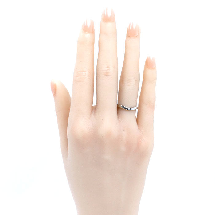 CARTIER カルティエ Pt950プラチナ バレリーナカーブウェディング 3PD リング・指輪 B4092948 ダイヤモンド 8号 48 3.2g レディース【中古】