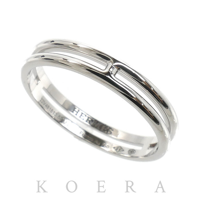 HERMES エルメス K18WG ホワイトゴールド アリアンヌ リング・指輪 H119834B 00057 17号 57 3.3g ユニセックス【中古】【美品】