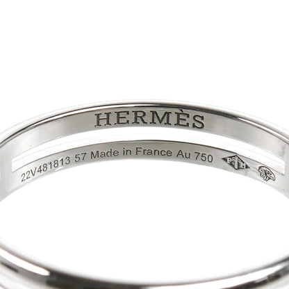 HERMES エルメス K18WG ホワイトゴールド アリアンヌ リング・指輪 H119834B 00057 17号 57 3.3g ユニセックス【中古】【美品】