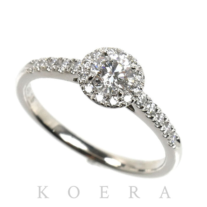 ROYAL ASSCHER ロイヤル・アッシャー Pt950プラチナ リング・指輪 ダイヤモンド0.29ct/0.15ct 9号 3.0g レディース【中古】