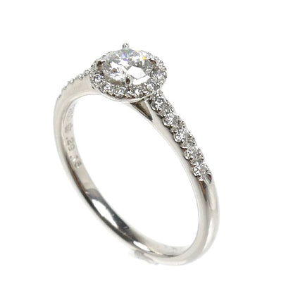 ROYAL ASSCHER ロイヤル・アッシャー Pt950プラチナ リング・指輪 ダイヤモンド0.29ct/0.15ct 9号 3.0g レディース【中古】