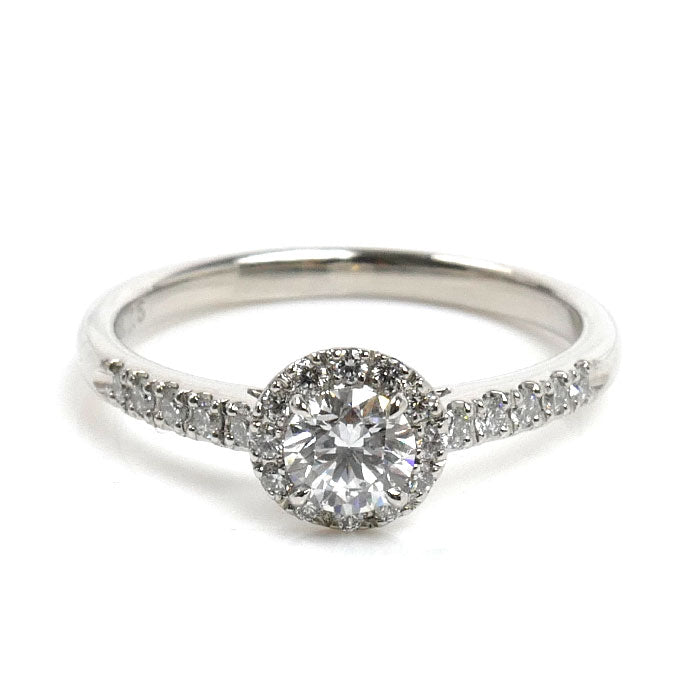 ROYAL ASSCHER ロイヤル・アッシャー Pt950プラチナ リング・指輪 ダイヤモンド0.29ct/0.15ct 9号 3.0g レディース【中古】