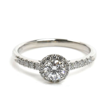 ROYAL ASSCHER ロイヤル・アッシャー Pt950プラチナ リング・指輪 ダイヤモンド0.29ct/0.15ct 9号 3.0g レディース【中古】