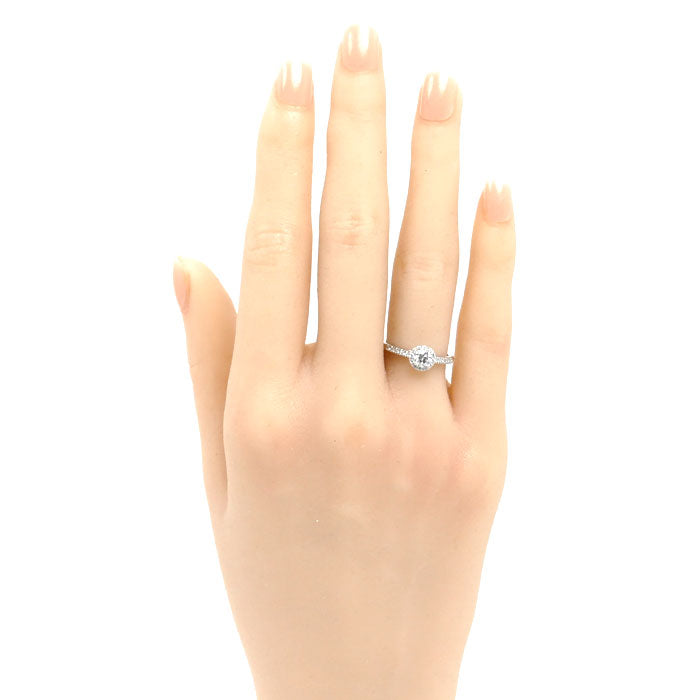 ROYAL ASSCHER ロイヤル・アッシャー Pt950プラチナ リング・指輪 ダイヤモンド0.29ct/0.15ct 9号 3.0g レディース【中古】