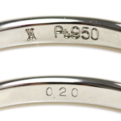 Vendome Aoyama ヴァンドーム青山 Pt950プラチナ ハーフエタニティ リング・指輪 ダイヤモンド0.20ct 12号 2.6g レディース【中古】