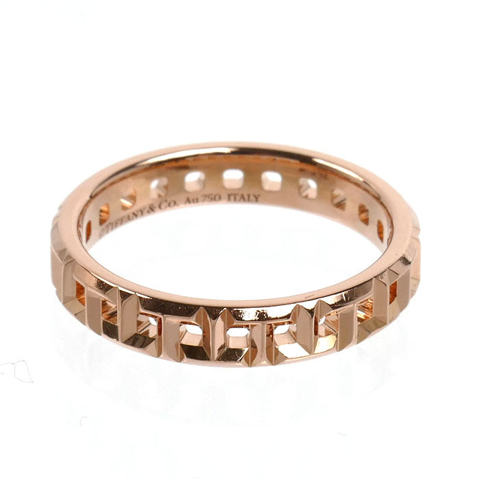 TIFFANY&Co. ティファニー K18PG ピンクゴールド Tトゥルー ナロー リング・指輪 63065218 10号 3.4g レディース【中古】