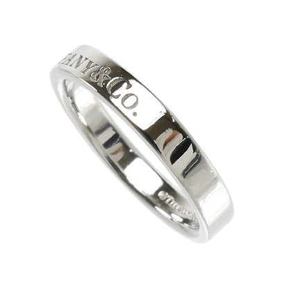 TIFFANY&Co. ティファニー Pt950プラチナ フラットバンド リング・指輪 9号 4.8g レディース【中古】【美品】