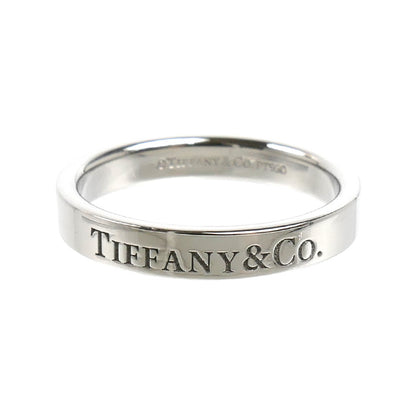 TIFFANY&Co. ティファニー Pt950プラチナ フラットバンド リング・指輪 9号 4.8g レディース【中古】【美品】