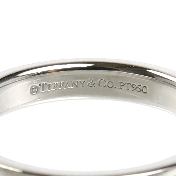 TIFFANY&Co. ティファニー Pt950プラチナ フラットバンド リング・指輪 9号 4.8g レディース【中古】【美品】