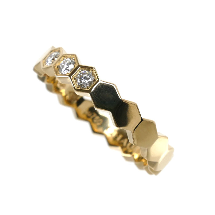 Chaumet ショーメ K18YG イエローゴールド ビーマイラブ ハニカム ダイヤリング リング・指輪 083362 ダイヤモンド 11号 51 3.5g レディース【中古】【美品】