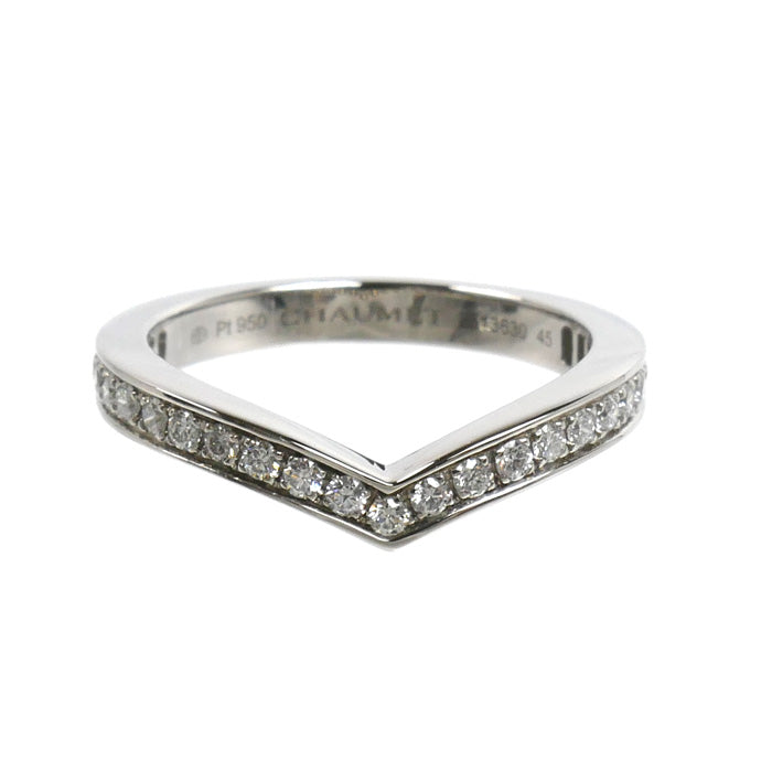 Chaumet ショーメ Pt950プラチナ ジョゼフィーヌ エグレット バンドリング リング・指輪 082554 ダイヤモンド 5号 45 3.4g レディース【中古】【美品】