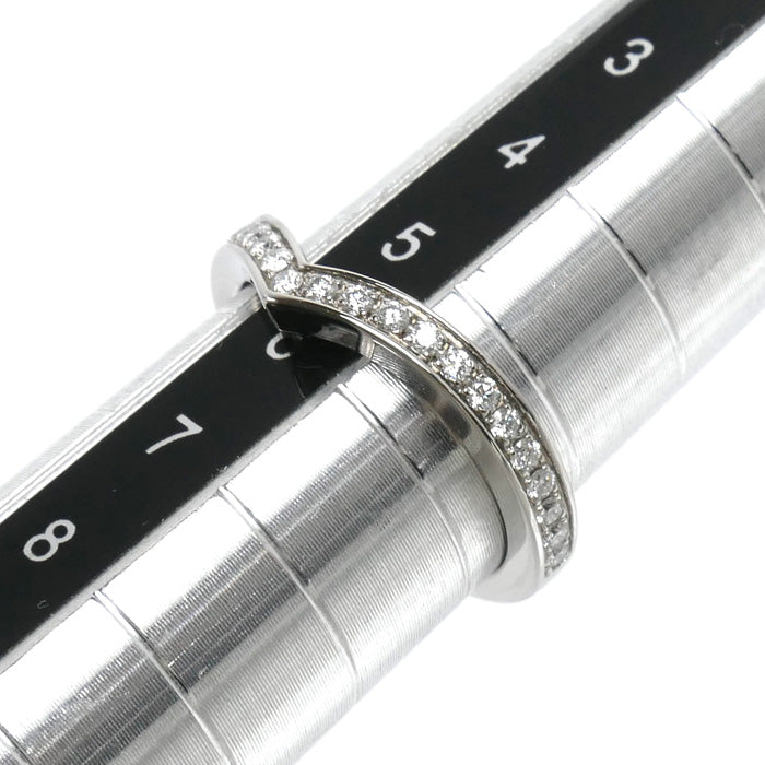 Chaumet ショーメ Pt950プラチナ ジョゼフィーヌ エグレット バンドリング リング・指輪 082554 ダイヤモンド 5号 45 3.4g レディース【中古】【美品】