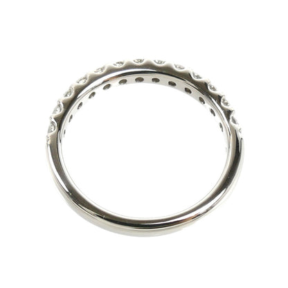 4℃ ヨンドシー Pt950プラチナ ハーフエタニティ リング・指輪 ダイヤモンド 6.5号 2.9g レディース【中古】【美品】