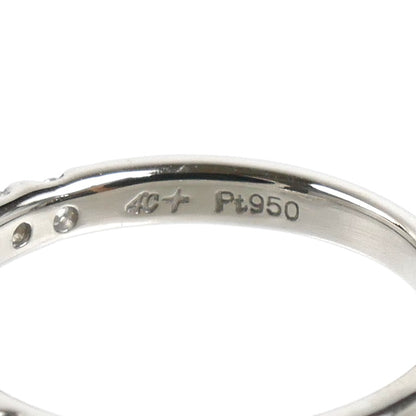 4℃ ヨンドシー Pt950プラチナ ハーフエタニティ リング・指輪 ダイヤモンド 6.5号 2.9g レディース【中古】【美品】