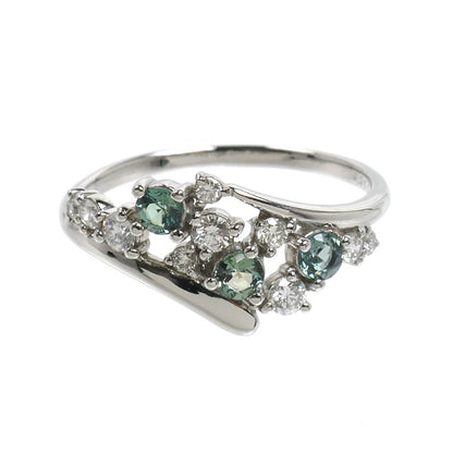 Pt900プラチナ リング・指輪 アレキサンドライト0.27ct ダイヤモンド0.23ct 12号 3.0g レディース【中古】【美品】