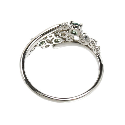 Pt900プラチナ リング・指輪 アレキサンドライト0.27ct ダイヤモンド0.23ct 12号 3.0g レディース【中古】【美品】