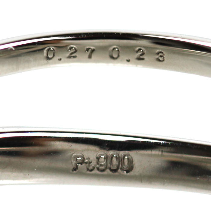 Pt900プラチナ リング・指輪 アレキサンドライト0.27ct ダイヤモンド0.23ct 12号 3.0g レディース【中古】【美品】