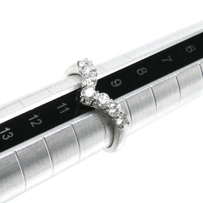 和光 WAKO Pt900プラチナ リング・指輪 ダイヤモンド0.50ct 9.5号 3.7g V字 レディース【中古】
