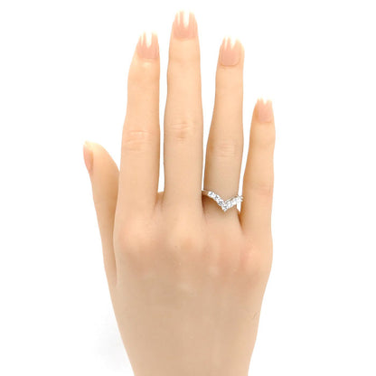 和光 WAKO Pt900プラチナ リング・指輪 ダイヤモンド0.50ct 9.5号 3.7g V字 レディース【中古】