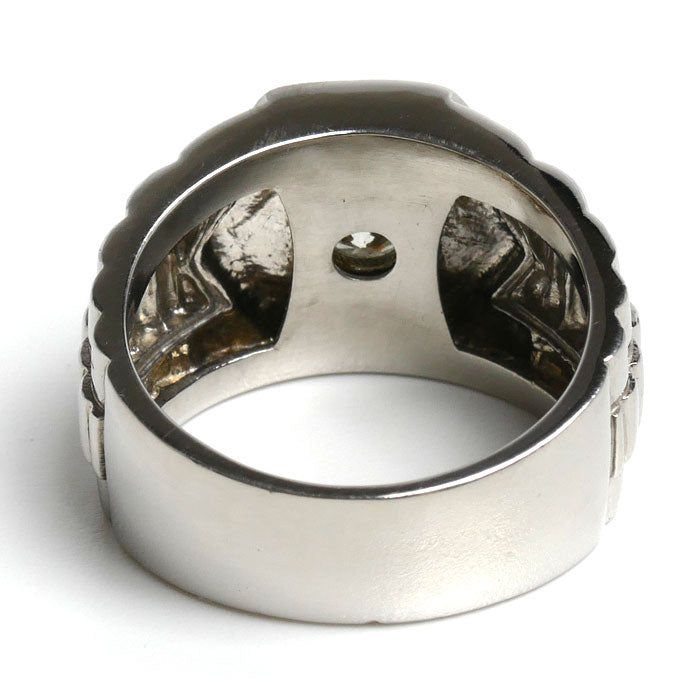 Pt900プラチナ リング・指輪 ダイヤモンド0.44ct 22号 25.5g メンズ【中古】