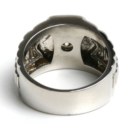 Pt900プラチナ リング・指輪 ダイヤモンド0.44ct 22号 25.5g メンズ【中古】