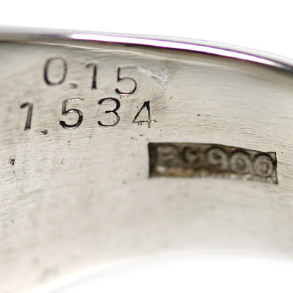 Pt900プラチナ リング・指輪 サファイア1.534ct ダイヤモンド0.15ct 22号 33.8g メンズ【中古】