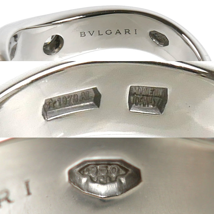 BVLGARI ブルガリ Pt950プラチナ コロナ リング・指輪 ダイヤモンド 5号 4.6g レディース【中古】【美品】