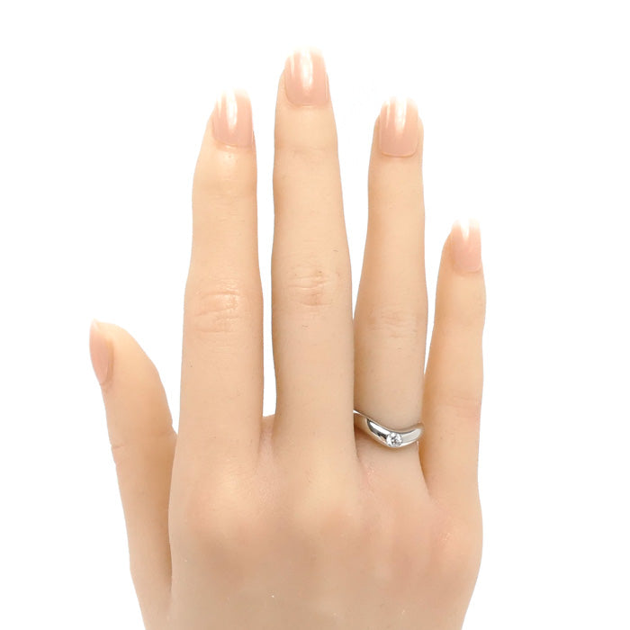 BVLGARI ブルガリ Pt950プラチナ コロナ リング・指輪 ダイヤモンド 5号 4.6g レディース【中古】【美品】