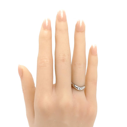 BVLGARI ブルガリ Pt950プラチナ コロナ リング・指輪 ダイヤモンド 5号 4.6g レディース【中古】【美品】