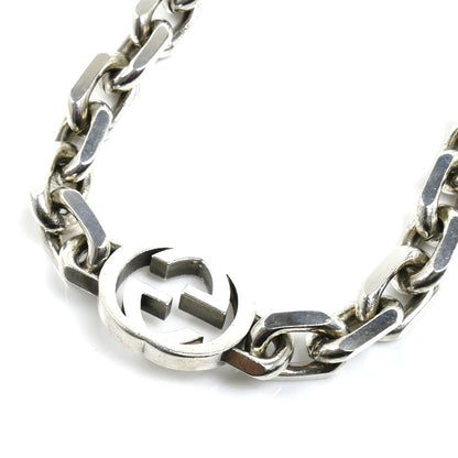 GUCCI グッチ シルバー925 インターロッキングG ネックレス 142g 60cm メンズ【中古】
