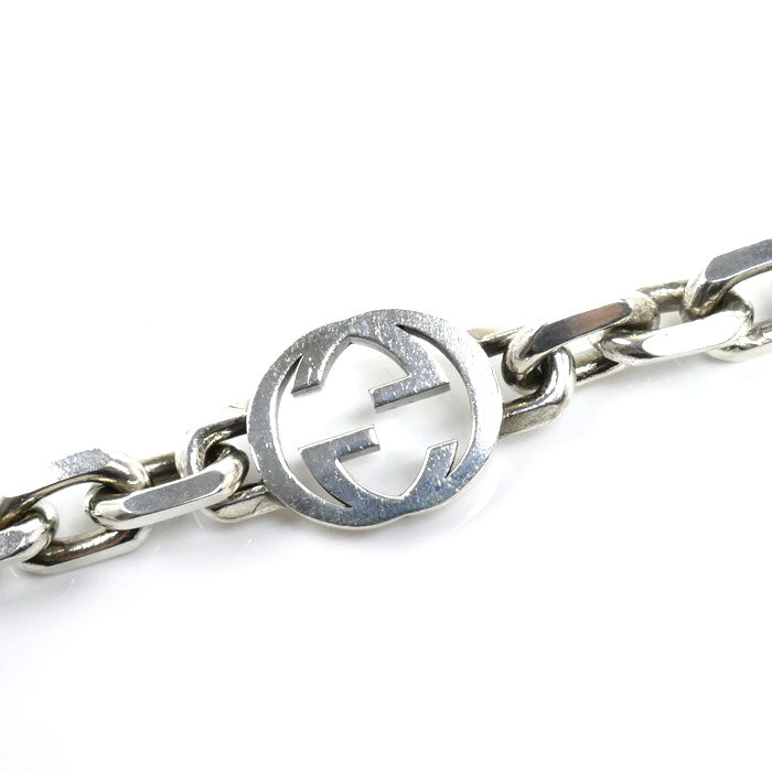 GUCCI グッチ シルバー925 インターロッキングG ネックレス 142g 60cm メンズ【中古】