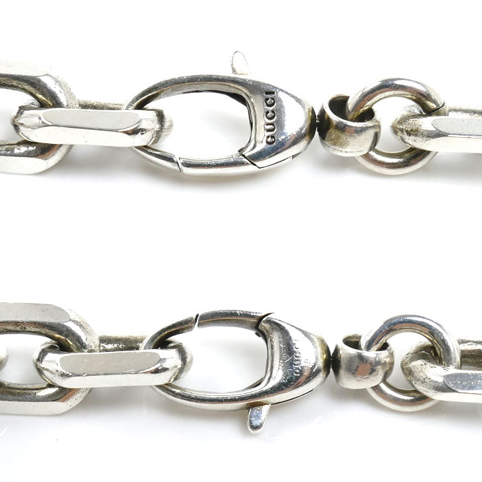 GUCCI グッチ シルバー925 インターロッキングG ネックレス 142g 60cm メンズ【中古】