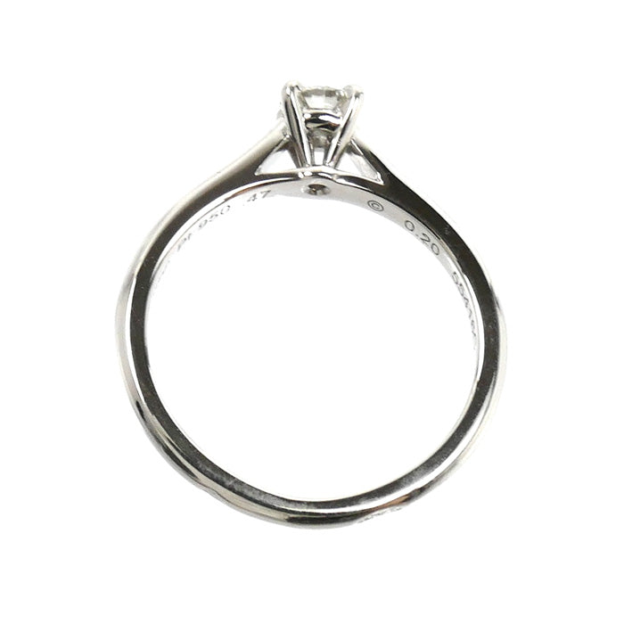 CARTIER カルティエ Pt950プラチナ ソリテール 1895 リング・指輪 ダイヤモンド0.20ct 7号 47 2.9g レディース【中古】【美品】