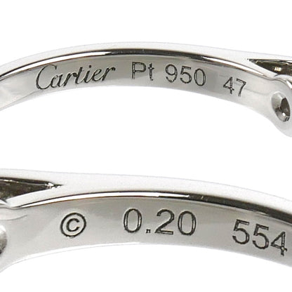 CARTIER カルティエ Pt950プラチナ ソリテール 1895 リング・指輪 ダイヤモンド0.20ct 7号 47 2.9g レディース【中古】【美品】