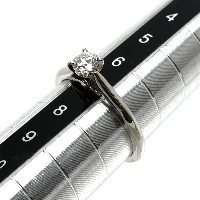 CARTIER カルティエ Pt950プラチナ ソリテール 1895 リング・指輪 ダイヤモンド0.20ct 7号 47 2.9g レディース【中古】【美品】