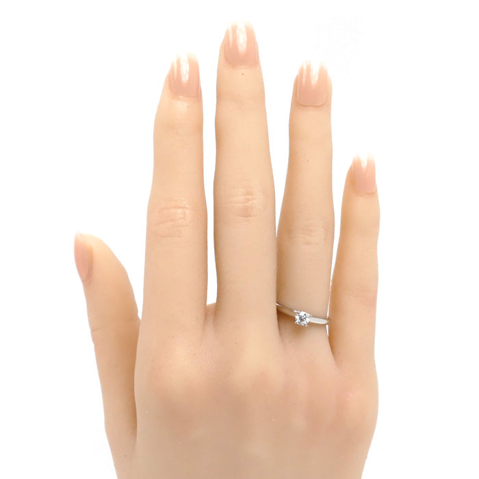 CARTIER カルティエ Pt950プラチナ ソリテール 1895 リング・指輪 ダイヤモンド0.20ct 7号 47 2.9g レディース【中古】【美品】