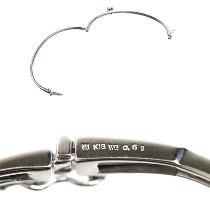 Ponte Vecchio ポンテヴェキオ K18WG ホワイトゴールド ブレスレット ダイヤモンド0.61ct 10.1g バングル レディース【中古】【美品】