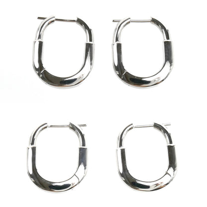 TIFFANY&Co. ティファニー K18WG ホワイトゴールド ロック スモール ピアス 74366244 8.1g レディース【中古】【美品】