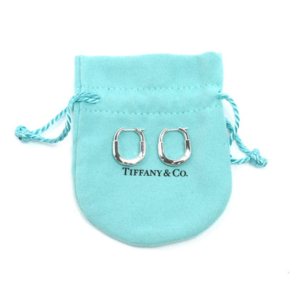 TIFFANY&Co. ティファニー K18WG ホワイトゴールド ロック スモール ピアス 74366244 8.1g レディース【中古】【美品】
